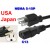 USA, Japan Cable. Black +£3.60